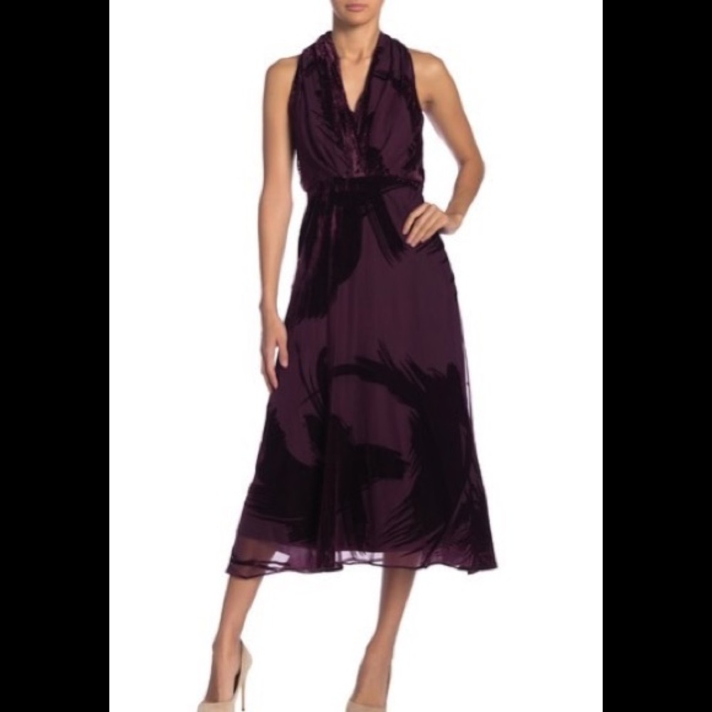 Taylor halter burnout maxi dress size 10